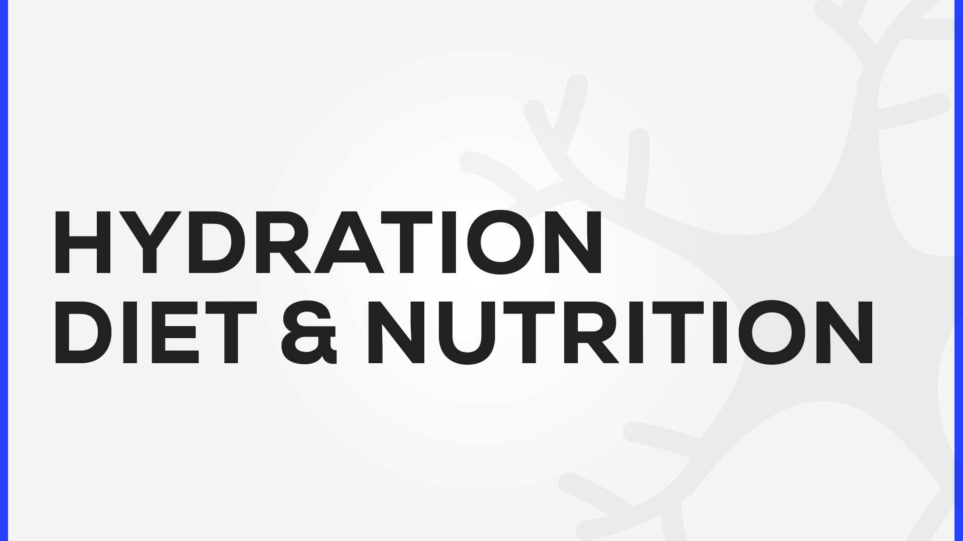 diet and nutrition