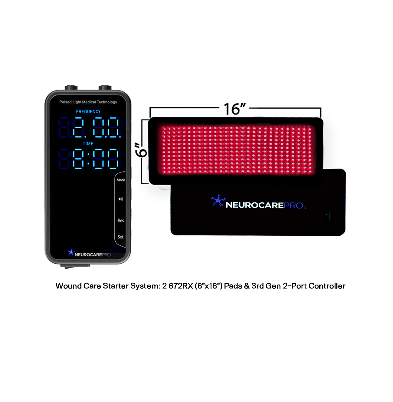 WC_Starter_3G2P_672RX-1312x1342L NCP-Md: Accelerated Wound Recovery System by NeurocarePro LLC - FDA Registered Class II Medical Device - PLMT™
