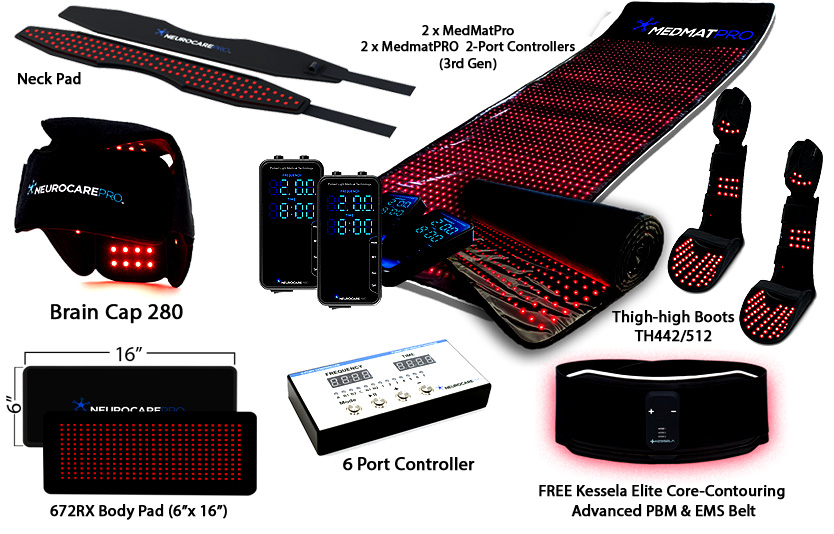 Elite Complete Wellness System for Practitioners & Clinicians by NeurocarePro LLC - FDA Registered Cleared Class II Medical Device